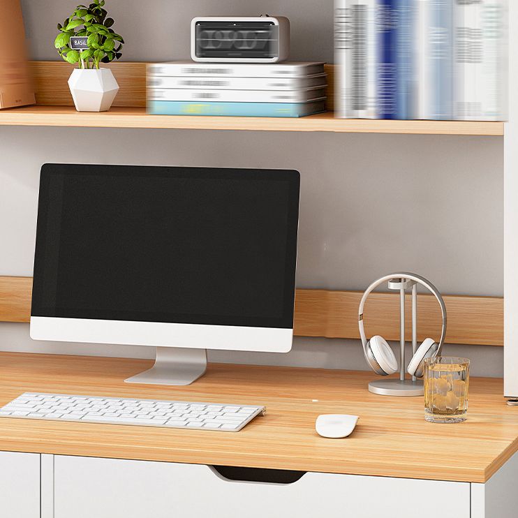 Double Shelving Bookshelf Contemporary Style Open Back Bookcase for Study Room Clearhalo 'Bookcases' 'furn' 'furn_bookcases' 'Furniture' 'furniture_bookcases' 'kitchen' 'kitchen_bookcases' 'Living Room Furniture' 'Office Furniture' 1200x1200_eca63776-06d5-49f9-a7f8-664c526521c6