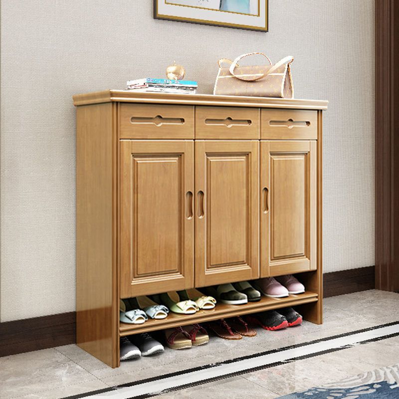 Mid-Century Modern Cabinet Grooves With Doors Rectangle Accent Cabinet Clearhalo 'Cabinets & Chests' 'cabinets_chests' 'furn' 'furn_cabinets_chests' 'Furniture' 'Living Room Furniture' 1200x1200_eca752b5-257f-4c58-b037-78d88e84623e