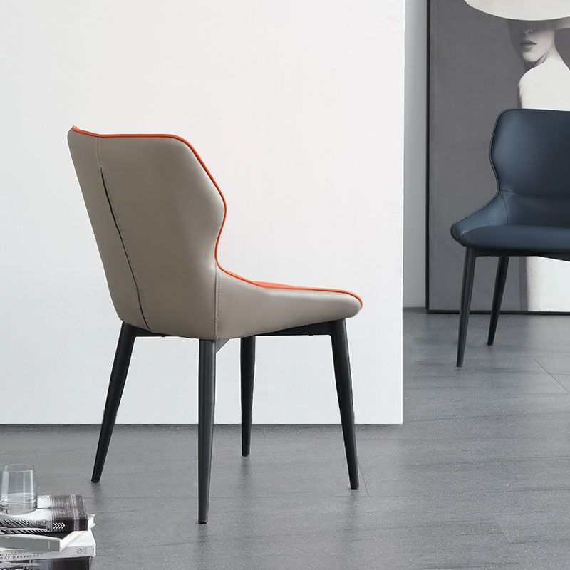 Sillas laterales de ala de ala sin brazo de estilo industrial silla lateral falsa