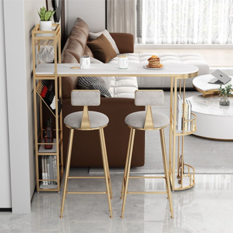 Juego de mesa de bar de forma irregular de lujo, juego de mesa de mostrador con tapa de piedra sinterizada de 1/2/3 piezas