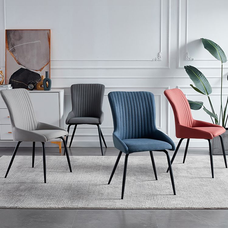 Contemporary Style Metal Dining Chair Dining Arm Side Chair for Kitchen Clearhalo ' kitchen&dining_furn' 'Dining Chairs' 'Dining Tables & Seating' 'dining_chair' 'furn' 'furn_dining_chair' 'Furniture' 'furniture_dining_chair' 'Kitchen & Dining Furniture' 'kitchen' 1200x1200_eca97426-a1dc-468b-a3a1-68c7ed136e50