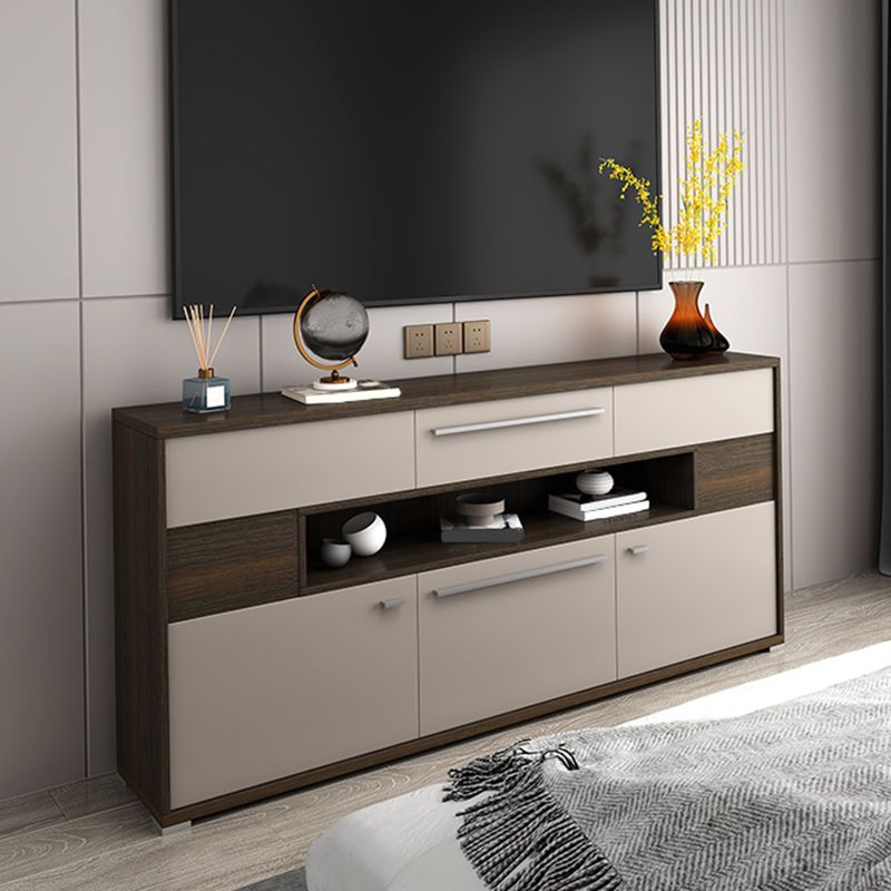 Moderna console TV multimediale Console porta TV in legno con 6 cassetti