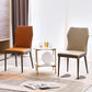 Glam Style Armless Chair Wood Wingback Parsons Chair for Kitchen 16.9"x18.8"x35.8" Clearhalo 'Dining Chairs' 'Dining Tables & Seating' 'dining_chair' 'furn' 'furn_dining_chair' 'Furniture' 'furniture_dining_chair' 'Kitchen & Dining Furniture' 1200x1200_ecab0985-1158-4de2-8007-834f5441f81a