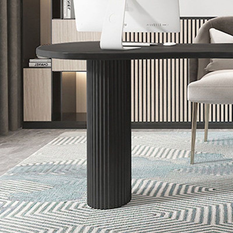 Escritorio de escritura de madera escritorio de oficina contemporáneo con piernas