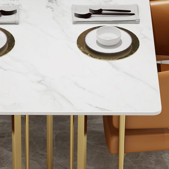 Glam Style 1/2/5 Pieces Dinette Set Rectangle Dinette Table with Dining Chair Clearhalo 'Dining Room Sets' 'Dining Tables & Seating' 'dining_room_set' 'furn' 'furn_dining_room_set' 'Furniture' 'furniture_dining_room_set' 'Kitchen & Dining Furniture' 'kitchen&dining_furn' 'kitchen' 1200x1200_ecad045d-ade4-4a95-a234-481cf22a504b