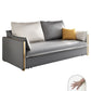 31" Wide Glam Futon Sofa Bed Gray Futon Sleeper Sofa with Storage