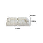 Tufted Cream 2-3-Seater Sofa Contemporary Pillow Top Arm Sofa