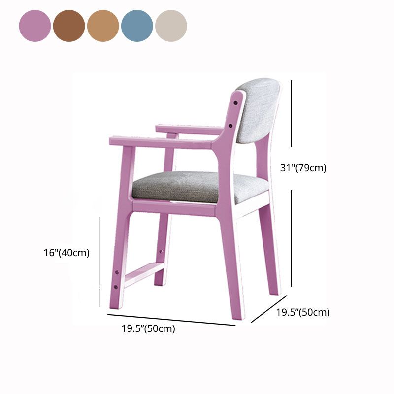 モダンなダイニングチェアオープンバックダイニングアームサイド椅子と木製の脚