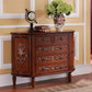 Cómoda de almacenamiento de madera maciza Cómoda de almacenamiento tradicional con 3/4/5 cajones