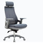 Sedia moderna con braccioli inclusi, sedia girevole, sedia da lavoro ergonomica con schienale alto