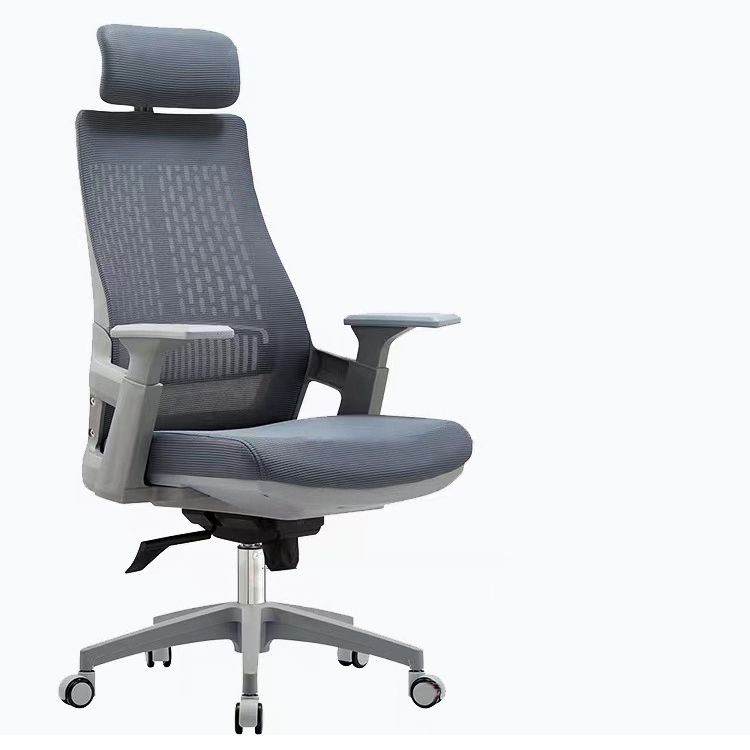 Sedia moderna con braccioli inclusi, sedia girevole, sedia da lavoro ergonomica con schienale alto