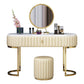 Marble Vanity Table with 1 Storage Drawer Glam Makeup Table for Bedroom Clearhalo 'Bedroom Furniture' 'furn' 'furn_makeup_vanities' 'Furniture' 'Makeup Vanities' 'makeup_vanities' 1200x1200_ecb19e69-932a-4a72-8aa7-4e6d73a471df