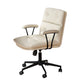 Mid-back Office Chair Leather Seat with Fixed Armrest and Tufted Office Chair Clearhalo 'Furniture' 'furniture_office_chair' 'Office Chairs' 'Office Furniture' 'office_chair' 1200x1200_ecb4d205-1413-4840-b427-44a3ff35868b
