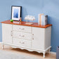 15,6-inch breedte Coastal Dresser vaste houten opbergkast met 3/6 laden