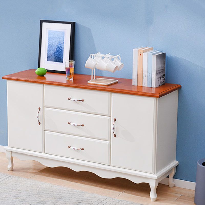 15,6-inch breedte Coastal Dresser vaste houten opbergkast met 3/6 laden