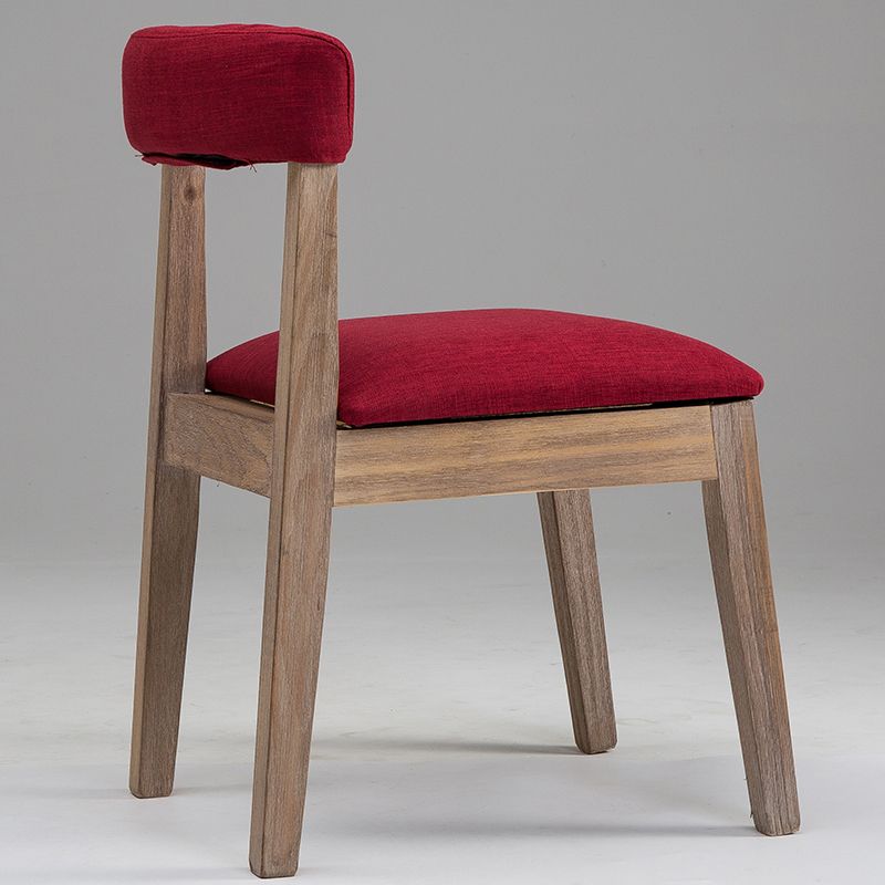 Country Style Solid Wood Dining Room Chair Armless Open Back Dining Side Chair for Home Use Clearhalo ' kitchen&dining_furn' 'Dining Chairs' 'Dining Tables & Seating' 'dining_chair' 'furn' 'furn_dining_chair' 'Furniture' 'furniture_dining_chair' 'Kitchen & Dining Furniture' 'kitchen' 1200x1200_ecb655b3-9148-45a1-9304-f2209b980366