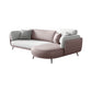 Faux Leather Scandinavian L-Shape Sectional with Pillowed Back Cushions Clearhalo 'furn' 'furn_sectionals' 'Furniture' 'furniture_sectionals' 'kitchen' 'kitchen_sectionals' 'Living Room Furniture' 'Sectionals' 1200x1200_ecb73d3f-1607-4f73-bffb-c6b51f6b616e