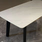 Stone Top Dining Table Rectangle Dining Table with 4 Solid Wood Legs Clearhalo ' dining_table' 'Dining Tables & Seating' 'Dining Tables' 'furn' 'furn_dining_table' 'Furniture' 'furniture_dining_table' 'Kitchen & Dining Furniture' 'kitchen&dining_furn' 'kitchen' 'kitchen_dining_table' 1200x1200_ecb9392c-3b8c-4409-897e-e671c4a7569e