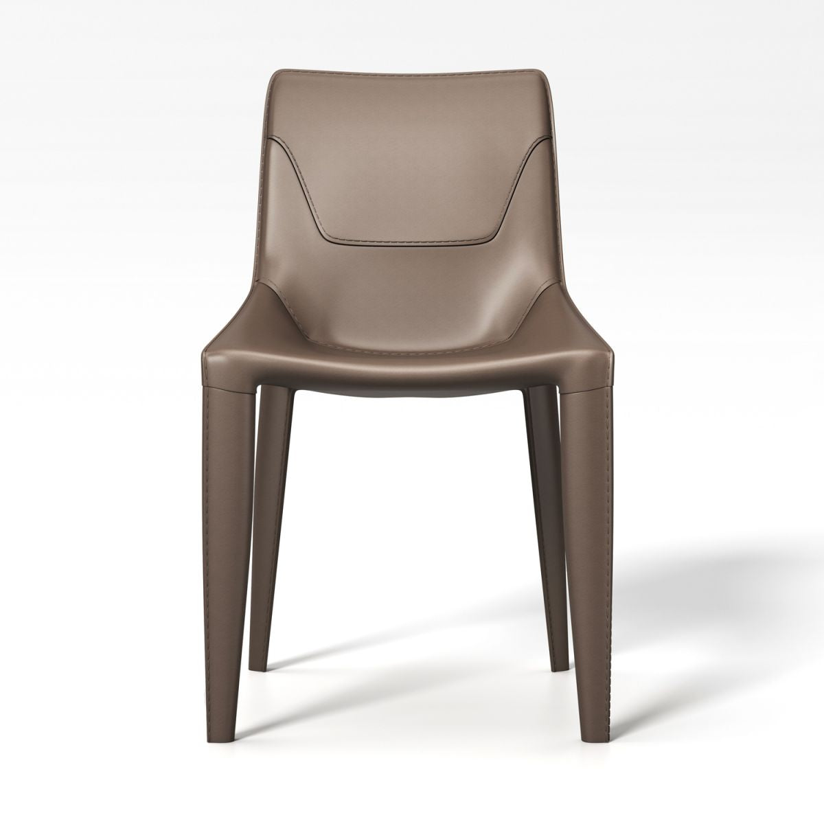 Faux Leather Armless Dining Chairs Upholstered Dining Chairs