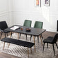 Rectangle Home Kitchen Table Tripod Base Solid Wood Top Dining Table