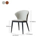 Modern Design Armless Wingback Parsons Chairs Faux Leather Side Chair