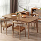 Rectangle Modern Dining Table Brown Tone Fixed Table with Rubberwood Solid Wood Clearhalo ' dining_table' 'Dining Tables & Seating' 'Dining Tables' 'furn' 'furn_dining_table' 'Furniture' 'furniture_dining_table' 'Kitchen & Dining Furniture' 'kitchen&dining_furn' 'kitchen' 'kitchen_dining_table' 1200x1200_ecc44dfc-a39b-4c43-a26f-478174f702e4