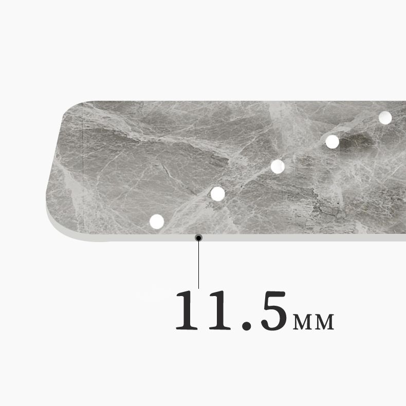 Table de métal et ardoise glam glamour table à manger rectangulaire