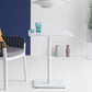 Square Pedestal Dinner Table Industrial Style MDF Dining Table for Indoor Clearhalo ' dining_table' 'Dining Tables & Seating' 'Dining Tables' 'furn' 'furn_dining_table' 'Furniture' 'furniture_dining_table' 'Kitchen & Dining Furniture' 'kitchen&dining_furn' 'kitchen' 'kitchen_dining_table' 1200x1200_ecc5bfb4-50f5-428d-9d85-1e0781558460