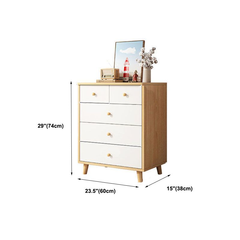 15" D Wooden Dresser Modern Style Storage Chest with Drawers and Doors Clearhalo 'Bedroom Furniture' 'Dressers & Chests' 'dressers_chests' 'furn' 'furn_dressers_chests' 'Furniture' 1200x1200_ecc82401-3698-4ab4-85e5-0e61317b7a81