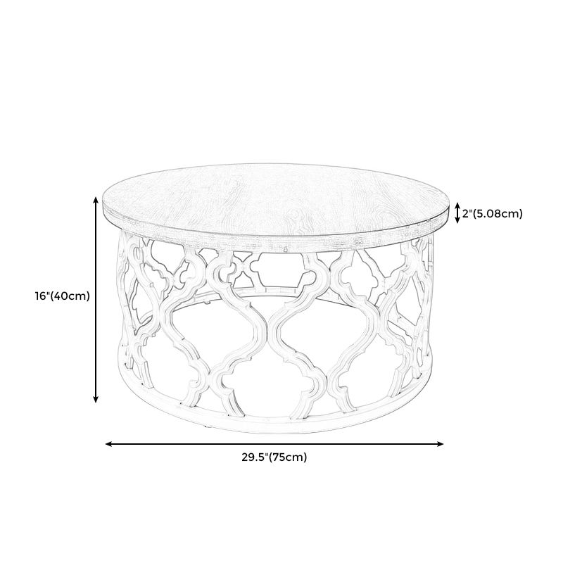 Rustic Style Antique Pedestal Coffee Table Round Wood Cocktail Table Clearhalo 'Coffee & Accent Tables' 'Coffee Tables' 'coffee_tables' 'furn' 'furn_coffee_tables' 'Furniture' 'furniture_coffee_tables' 'Living Room Furniture' 1200x1200_ecc9cd80-0e44-4364-9c72-bf5b6c32ef77