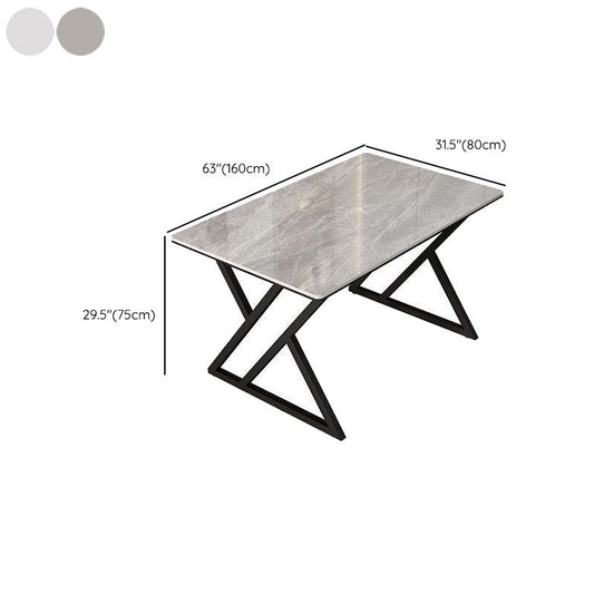 Industrial 29.53" Tall Writing Desk Stone Rectangular Office Desk Clearhalo 'furn' 'furn_office_desk' 'Furniture' 'Office Desks' 'Office Furniture' 'office_desk' 1200x1200_eccd4449-c602-4fd9-ab2a-e4d439fbcfab