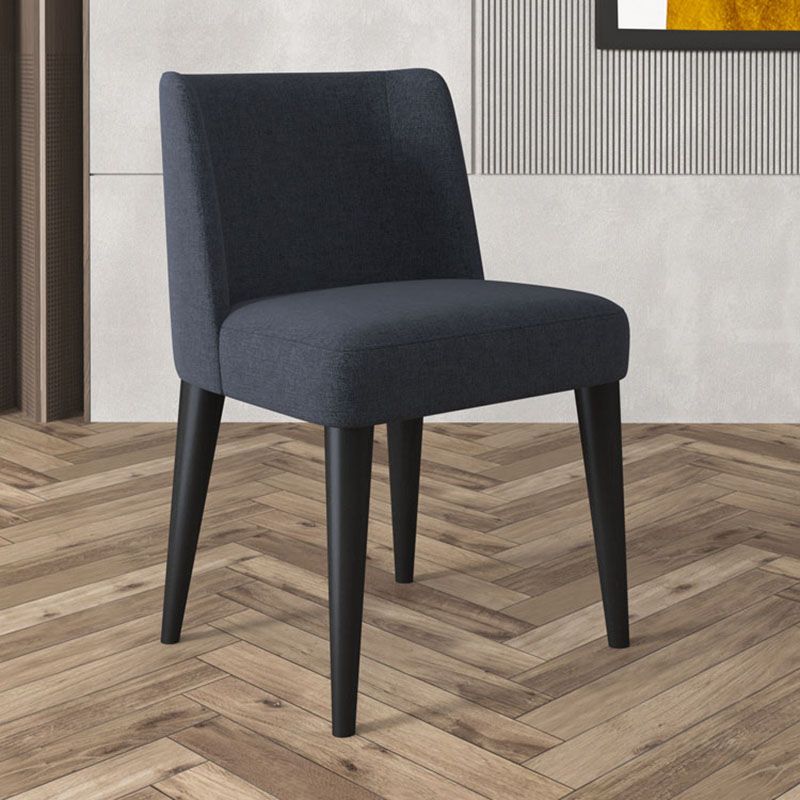Modern Chairs Dining Armless Chair with Wooden Legs for Kitchen Clearhalo ' kitchen&dining_furn' 'Dining Chairs' 'Dining Tables & Seating' 'dining_chair' 'Furniture' 'furniture_dining_chair' 'Kitchen & Dining Furniture' 'kitchen' 1200x1200_eccf6bef-e48d-4971-b476-30f308f9bf3d