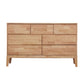 Contemporary Rubber Wood Storage Chest Bedroom Chest with Drawers