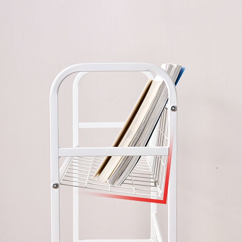 モダンな金属製の本棚垂直etagereオープンバック本棚のburnish