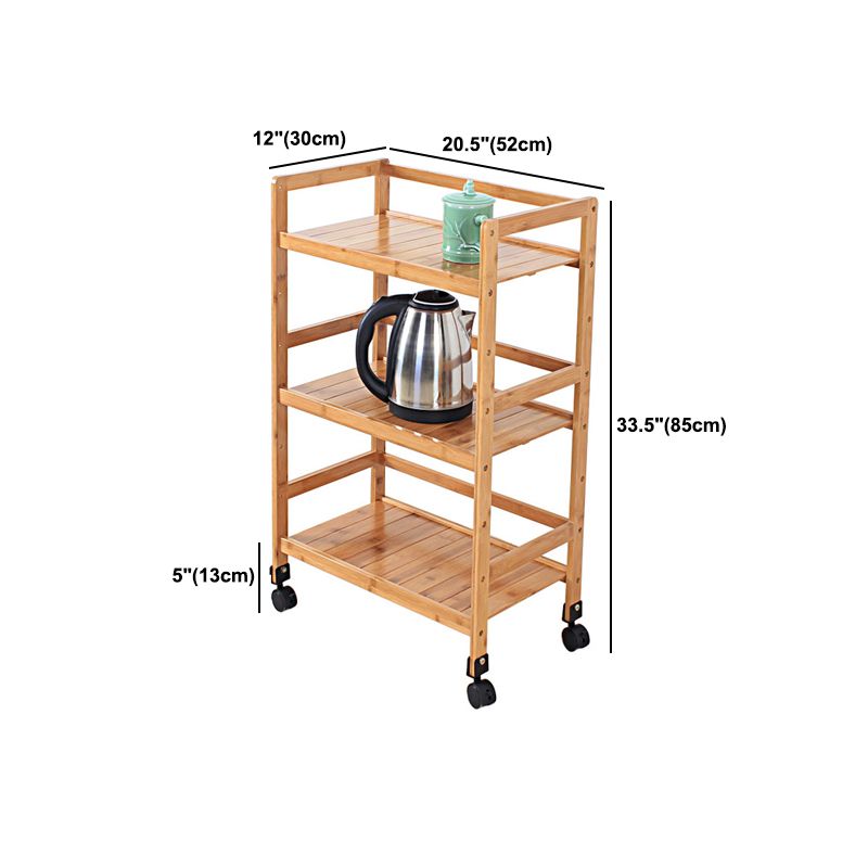 Bruine kleur moderne stijl boekenplank bamboe boekenkast voor studieruimte