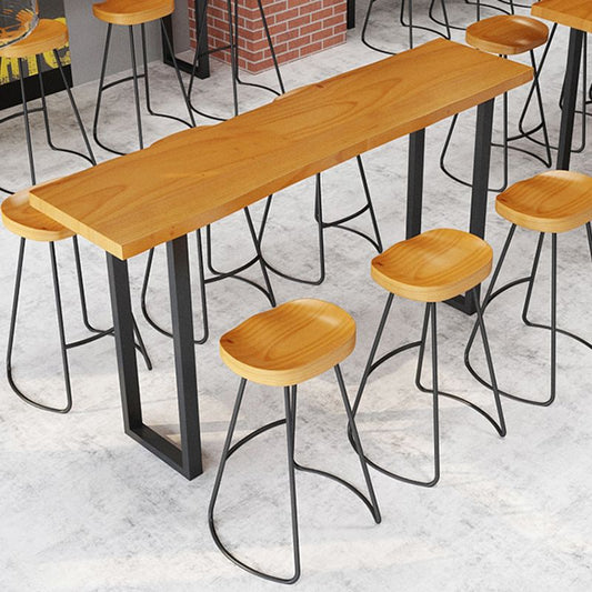 Rechthoek SLED BASE MASSE HOUTE HOUT TAFEL VOOR KEUKEN DININGKAMER