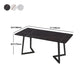 Modern Rectangle Stone Table for Restaurant Balck Metal Pedestal Dining Table Clearhalo 'Dining Tables & Seating' 'Dining Tables' 'dining_table' 'furn' 'furn_dining_table' 'Furniture' 'furniture_dining_table' 'Kitchen & Dining Furniture' 'kitchen' 'kitchen_dining_table' 1200x1200_ecd71f36-c306-43e9-a8f2-d2fa371a3bc2