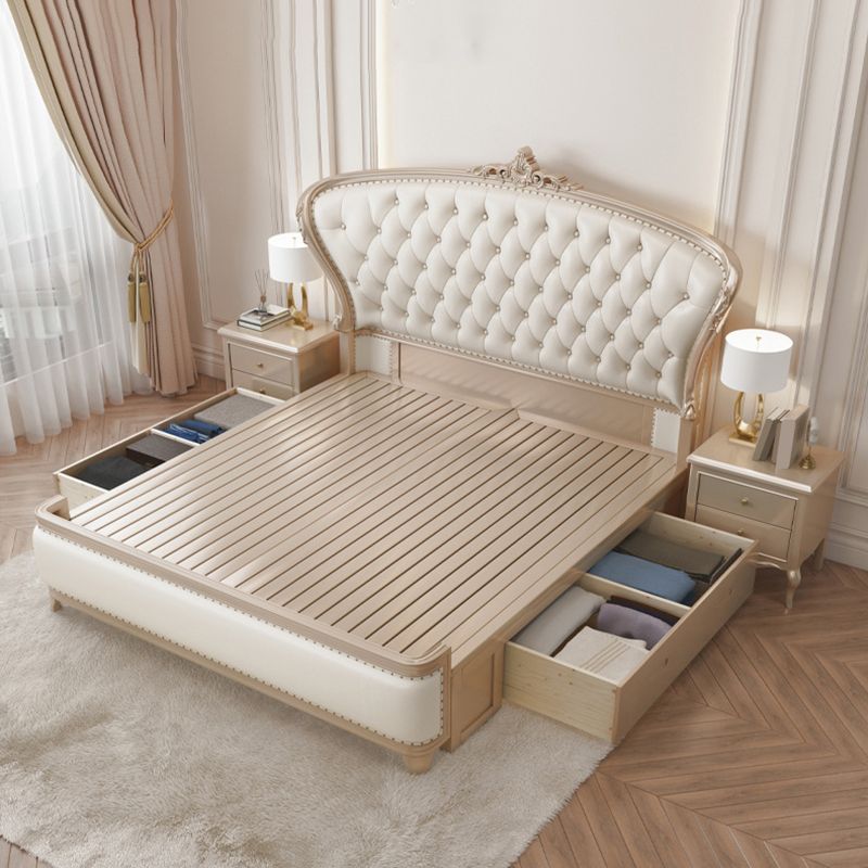 MARCO DE CAMA DE MADERA DE MADERA DE PINA VICTORIAN ESTÁNDAR PINA PINA PINA