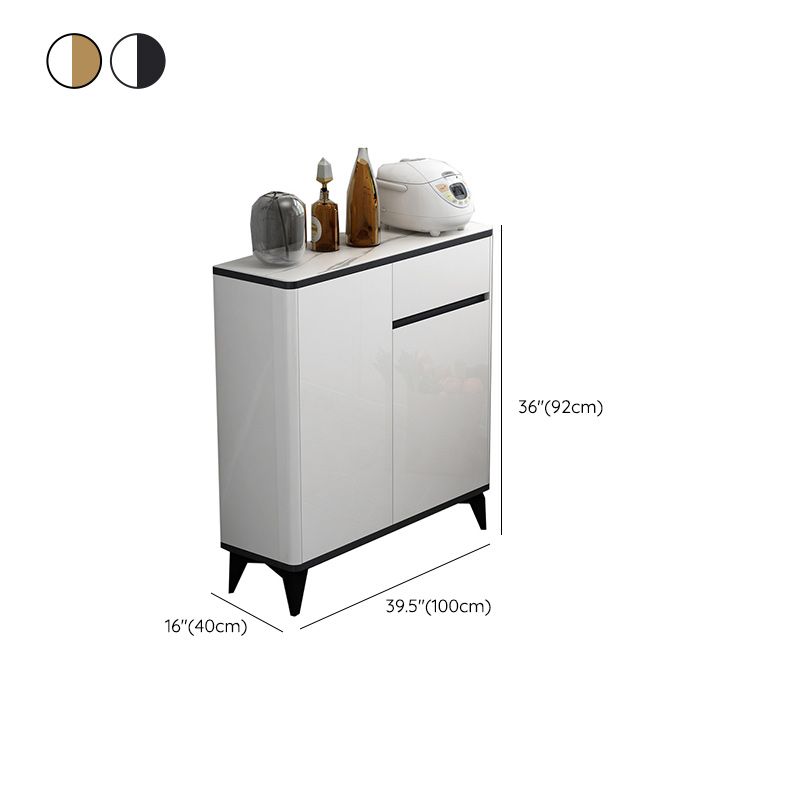 Boîte à plateau de buffet Glam Board étagère réglable avec armoires et tiroirs