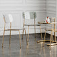 Glam Style Plastic Dining Armless Chairs Stacking Open Back Dining Chair Clearhalo ' kitchen&dining_furn' 'Dining Chairs' 'Dining Tables & Seating' 'dining_chair' 'furn' 'furn_dining_chair' 'Furniture' 'furniture_dining_chair' 'Kitchen & Dining Furniture' 'kitchen' 1200x1200_ecdd1dfe-941b-4600-b87e-2474c294b499