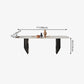 Metal Traditional Luxury Rectangle Table Sintered Stone Top Indoor Table for Home Clearhalo ' dining_table' 'Dining Tables & Seating' 'Dining Tables' 'furn' 'furn_dining_table' 'Furniture' 'furniture_dining_table' 'Kitchen & Dining Furniture' 'kitchen&dining_furn' 'kitchen' 'kitchen_dining_table' 1200x1200_ecdd6544-208c-4d58-b4d0-19883abd8594