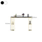 Gold Metal Pub Table Stone Top Industrial Bar Table with Storages Clearhalo 'Bar Furniture' 'Bar Tables' 'bar_tables' 'furn' 'furn_bar_tables' 'Furniture' 'Kitchen & Dining Furniture' 1200x1200_ecdd78af-7083-4087-acb1-f3cb3af16f63