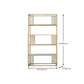 Glam Metal Open Shelf Bookcase Vertical Etagere Shelves Included Bookshelf for Bedroom