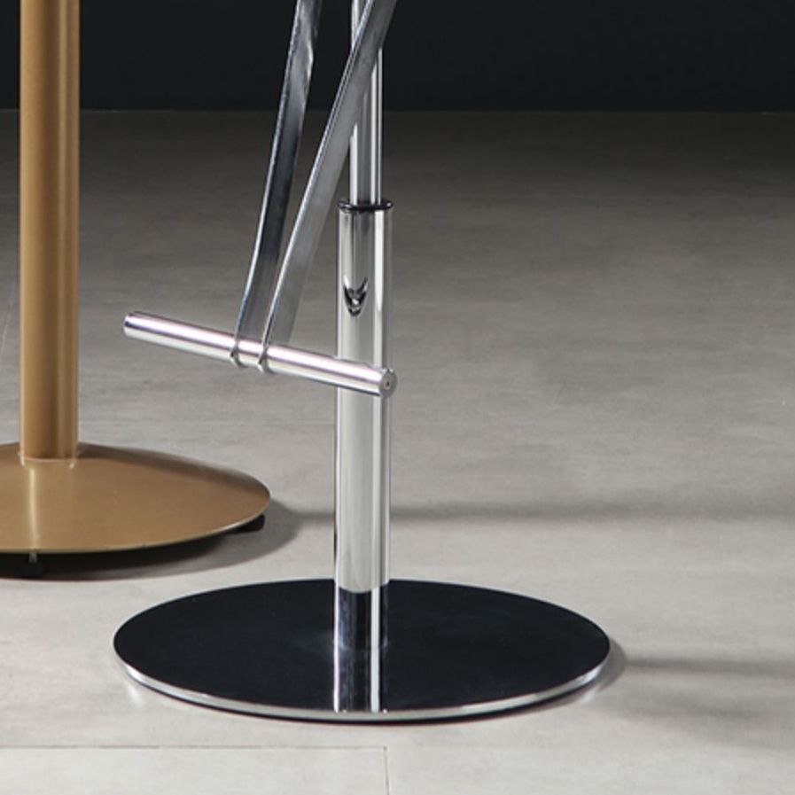 Taburetes modernos de barra ajustable taburetes de barra de respaldo de cuero para comedor