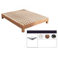 Modern Solid Wood Bed Low Profile Platform Bed With Custom Wood Legs