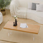 Rectangle Solid Wood Coffee Table with Acrylic Base Scandinavian Cocktail Table Clearhalo 'Coffee & Accent Tables' 'Coffee Tables' 'coffee_tables' 'furn' 'furn_coffee_tables' 'Furniture' 'Living Room Furniture' 1200x1200_ece016d7-3d42-4ca2-a5df-2a93e7fe3010