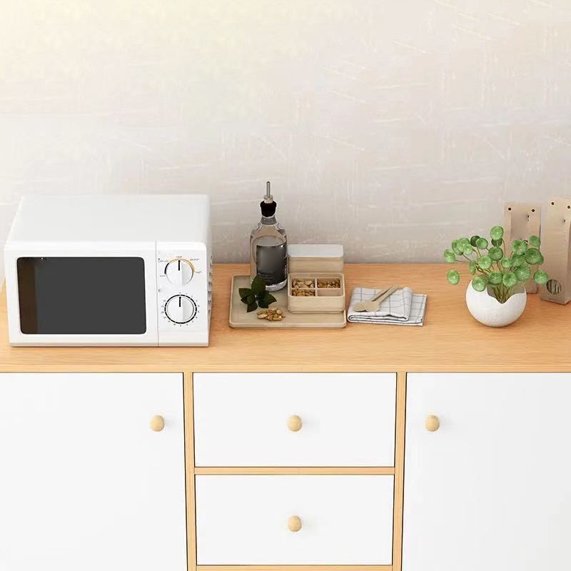 Contemporary Style Sideboard Engineered Wood Dining Sideboard with Storage Clearhalo 'buffet_sideboard' 'Buffets & Sideboards' 'furn' 'furn_buffet_sideboard' 'Furniture' 'Kitchen & Dining Furniture' 1200x1200_ece01ae7-fe73-46cd-875e-13d815ac6f66