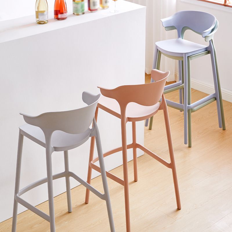 Stackable Plastic Indoor Counter Stools Low Back Scandinavian Bar Stools with Footrest Clearhalo 'Bar Furniture' 'Bar Stools' 'bar_stools' 'furn' 'furn_bar_stools' 'furniture_bar_stools' 'Kitchen & Dining Furniture' 'kitchen&dining_furn' 'kitchen' 'kitchen_furn' Furniture' 1200x1200_ece21ad2-38e9-44dd-b025-d8ac23051c49