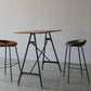 Scandinavian Metal Kitchen Dining Room Armless Stool Low Back Bar Stool Clearhalo 'Bar Furniture' 'Bar Stools' 'bar_stools' 'furn' 'furn_bar_stools' 'Furniture' 'furniture_bar_stools' 'Kitchen & Dining Furniture' 1200x1200_ece21b48-a598-4a5a-b540-1d22895922b7