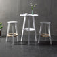 Simple Style Round Bar Table Wood Top Pub Table for Coffee Shop Clearhalo 'Bar Furniture' 'Bar Tables' 'bar_tables' 'furn' 'furn_bar_tables' 'Furniture' 'furniture_bar_tables' 'Kitchen & Dining Furniture' 1200x1200_ece2a7b2-7242-425a-9160-a0a4c662d961